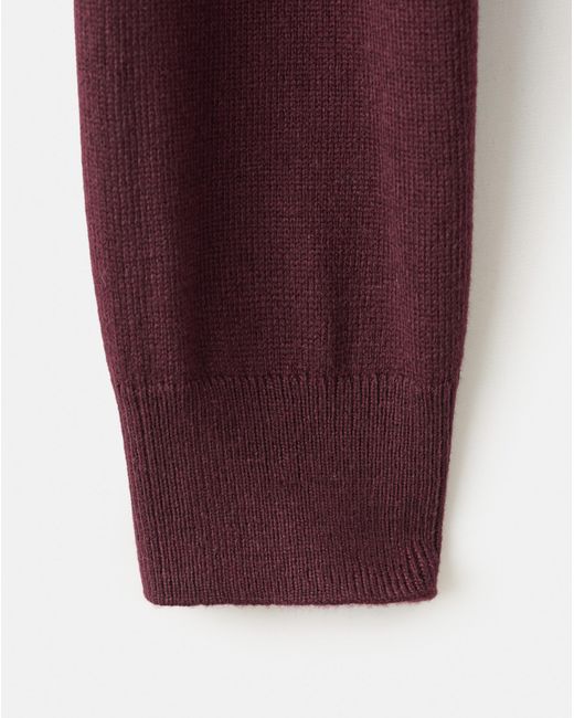 Mango Red Wool Mix Sweater