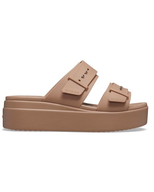 CROCSTM Brown Brooklyn Sandal Low