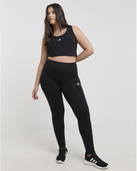 Adidas Black Small Logo Lifestyle Tank