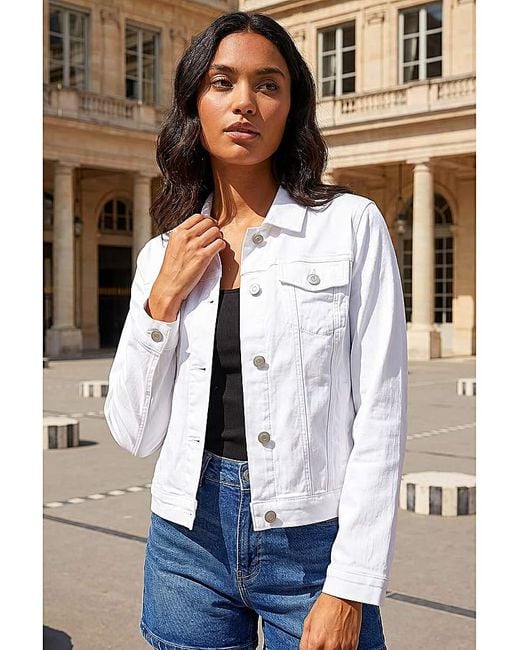 Roman White Roman Stretch Pocket Detail Jacket