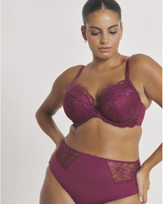 Pretty Secrets Purple 2 Pack Ella Plunge Wired Bras