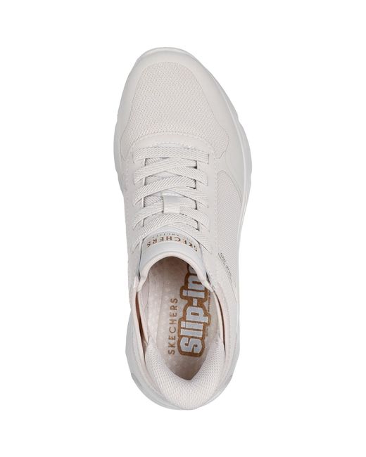 Skechers White Uno Easy Steppers Trainers