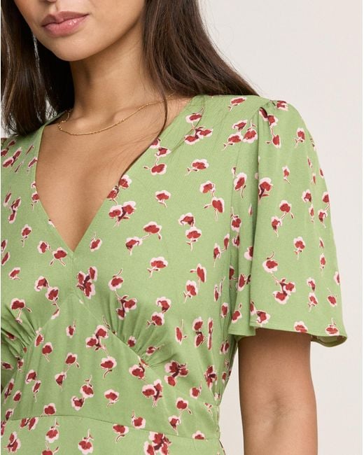 Nobody's Child Green Atlas Midi Dress