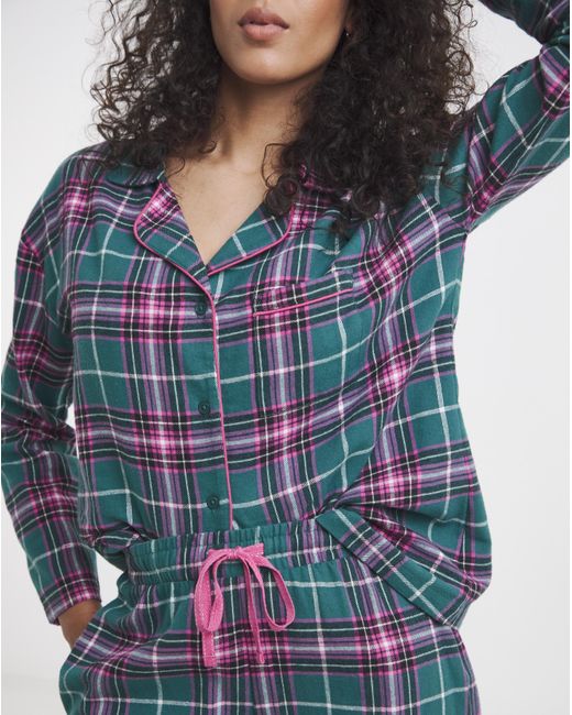 Pretty Secrets Blue Button Up Pj Set