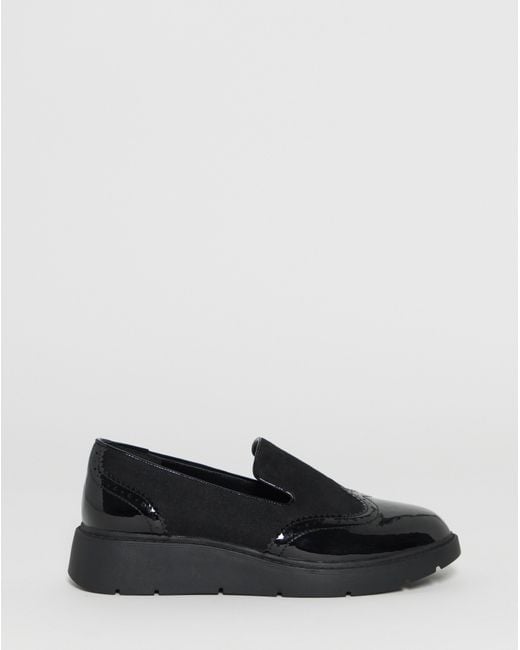 JD Williams Natural Low Wedge Contrast Loafer Ex Wide