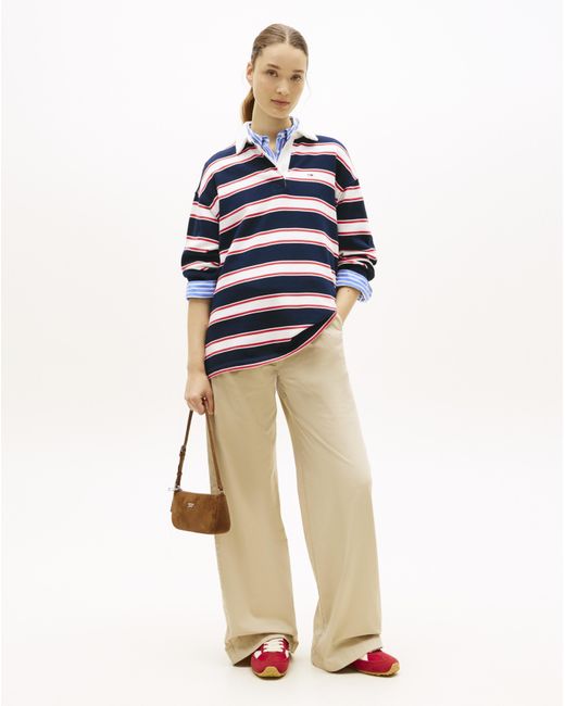 Tommy Hilfiger Blue Stripe Rugby
