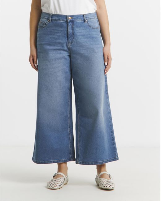 Simply Be Blue 24/7 Culotte Jeans