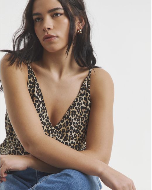 Simply Be Brown V Neck Cami