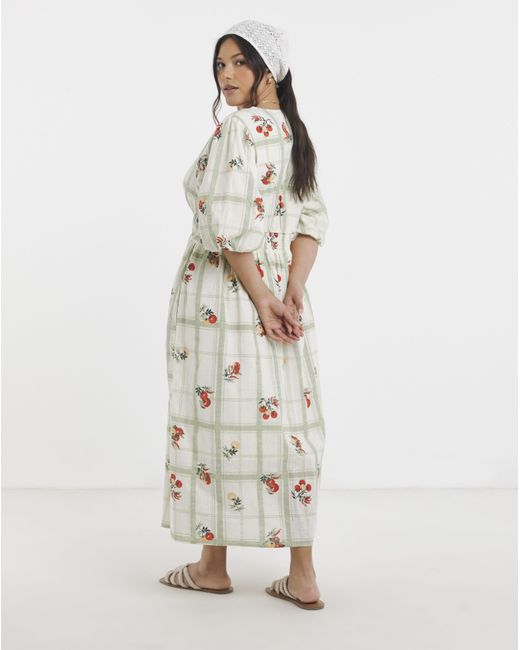 Simply Be Brown Waist Detail Midi Dress