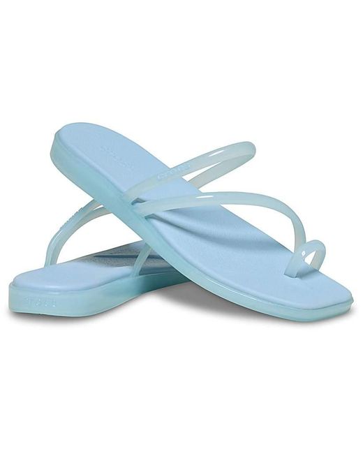 CROCSTM Blue Miami Jely Toe Loop Sandal