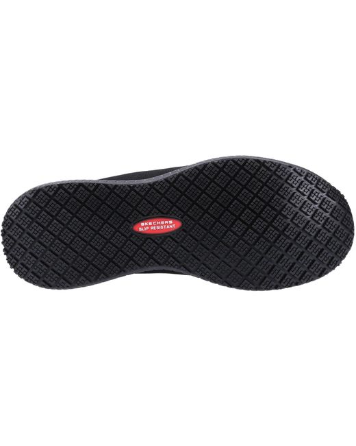 Skechers Workwear Black Skechers Squad Wide Sr Occupational Shoe