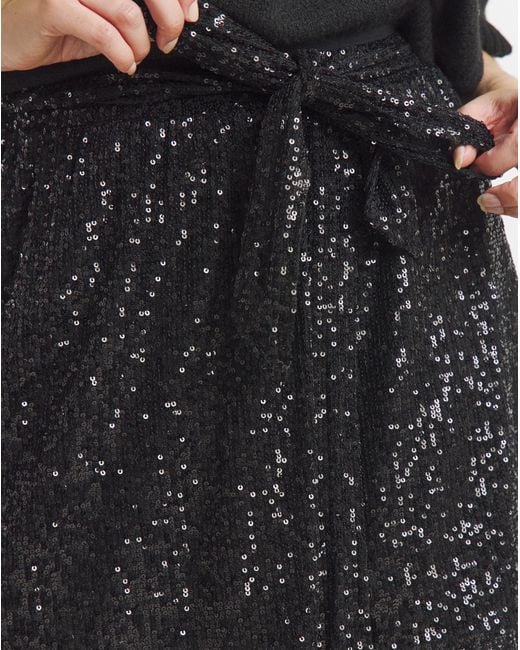 Simply Be Red Sequin Wrap Skort