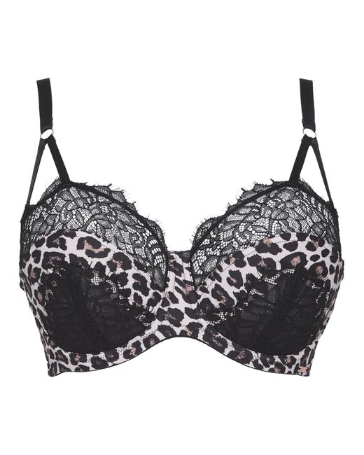 Figleaves Black Seduce Balcony Bra