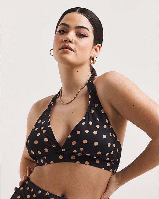 JD Williams Black Value Halterneck Bikini Top