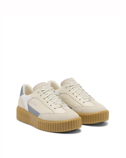 Sorel White Ona Ave T-Toe Trainers