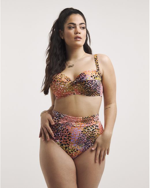 MAGISCULPT Brown Bandeau Bikini Top