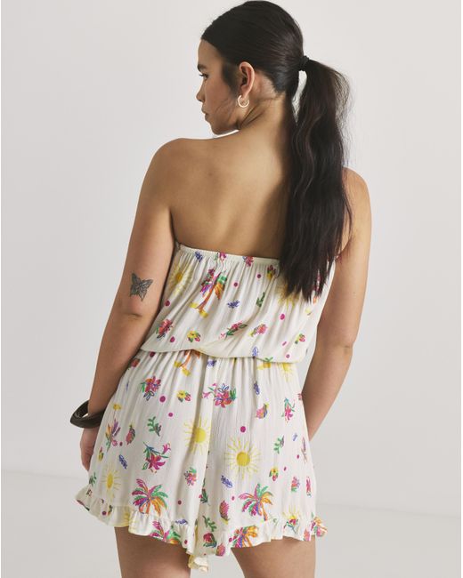 Simply Be Multicolor 2 Pack Value Bandeau Playsuits