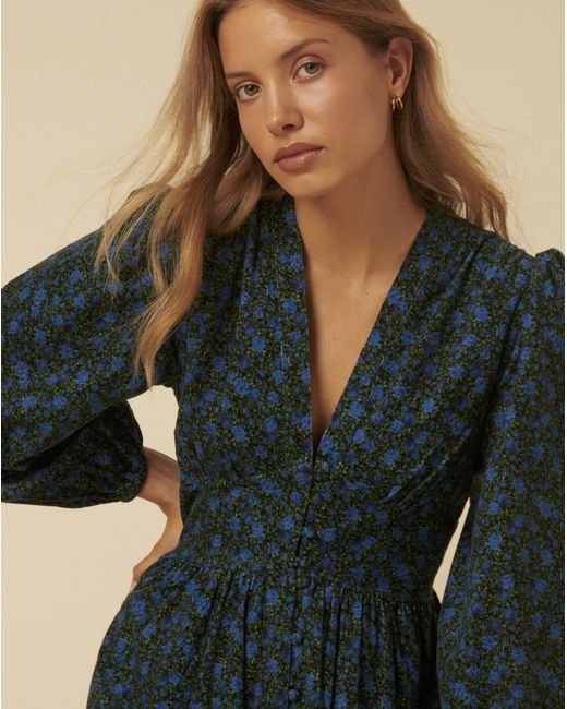 Nobody's Child Blue Starlight Midi Dress