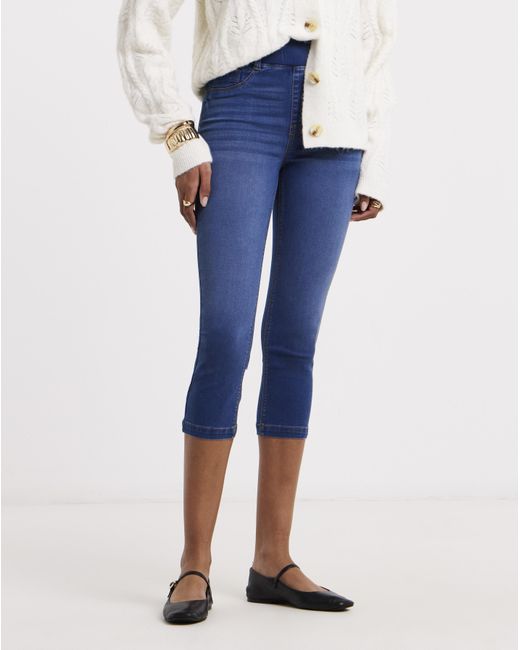 Simply Be Blue Mid Capri Jegging