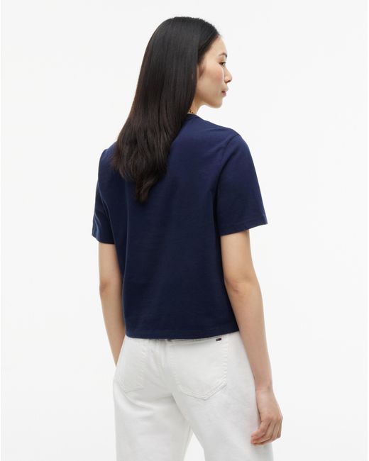 Tommy Hilfiger Blue Boxy Flag Tee