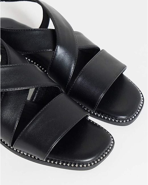 Simply Be Blue Elasticated Flat Sandals Extra Wide Fit