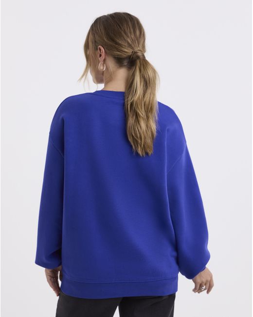 Simply Be Blue St Moritz Embroidered Sweatshirt