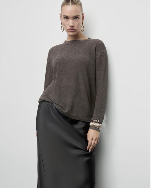 Mango Gray Crew Neck Jumper