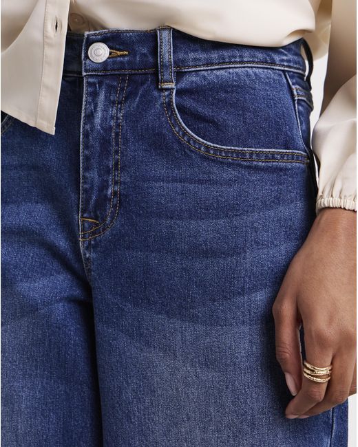 Simply Be Blue Cropped Tapered Jeans