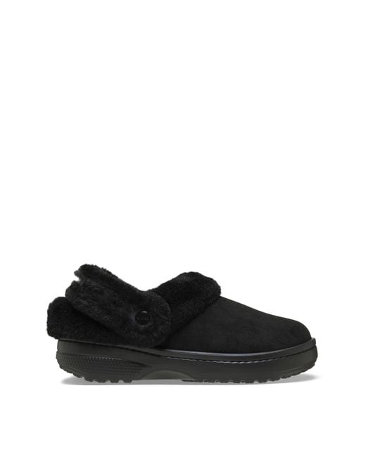 CROCSTM Black Unfurgtble Vegan Suede Clog
