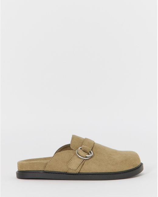 Simply Be Natural Buckle Flat Mule Extra Wide