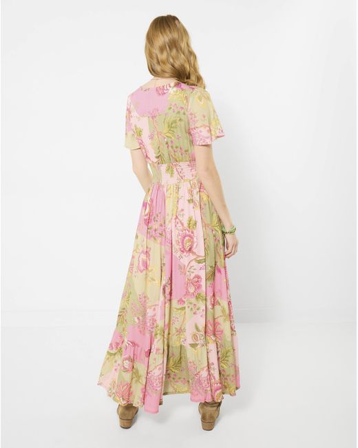Joe Browns White Jb Prettiest Patchwork Print Dress