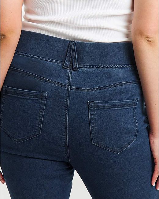 Simply Be White Flared Pull On Jeggings