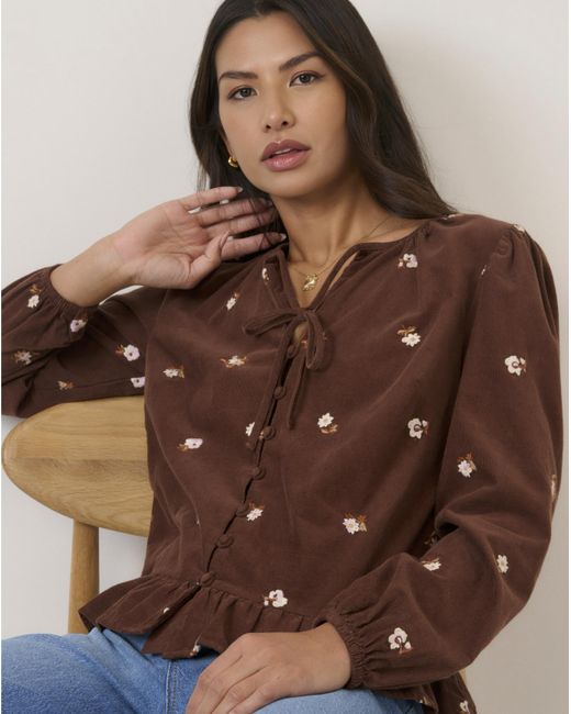 Nobody's Child Brown Nc Blanchett Cord Top