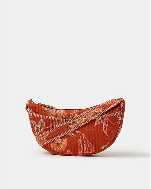 Accessorize White Floral Sling Crossbody Bag