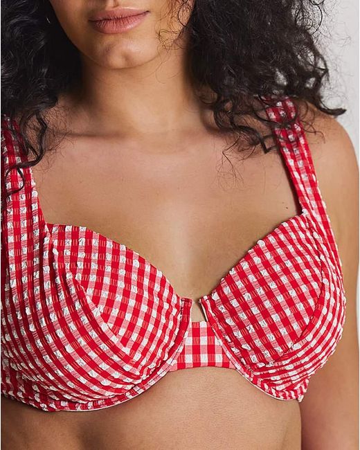 MAGISCULPT Gingham Underwired Bikini Top