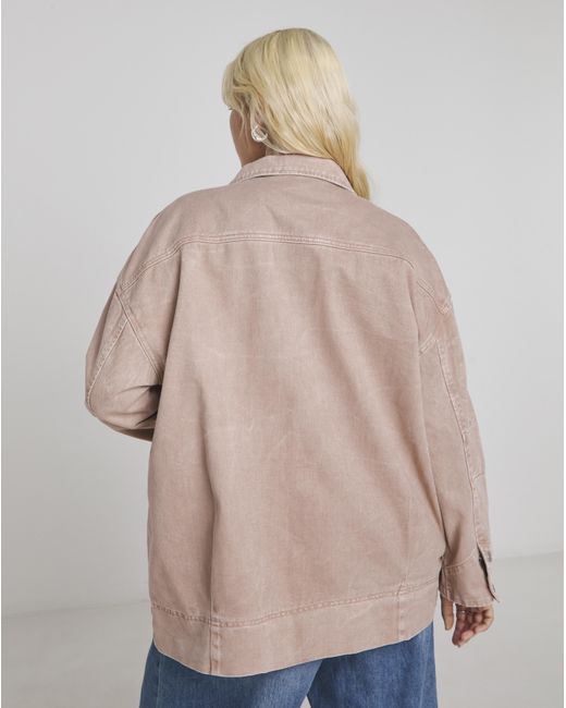 Simply Be Natural Denim Workwear Jacket