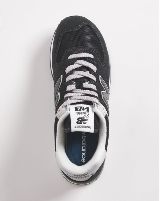 New Balance White 574 Trainers