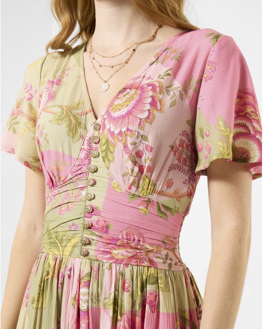Joe Browns White Jb Prettiest Patchwork Print Dress