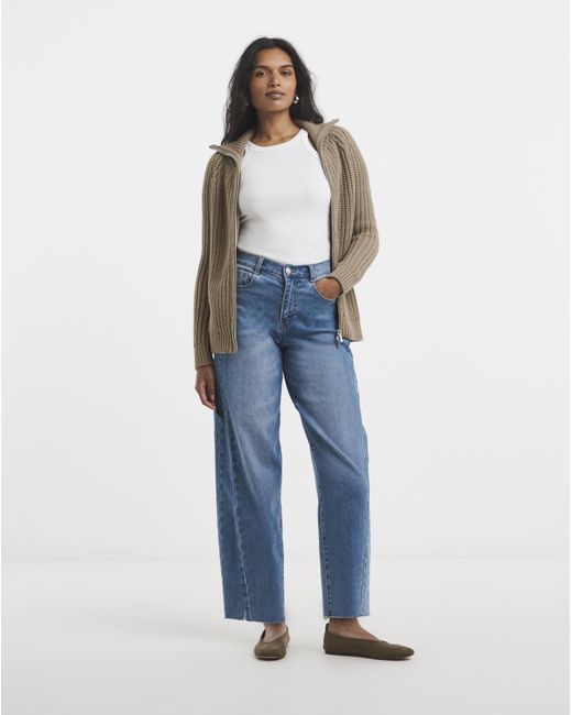 Simply Be Brown Chunky Zip Through Cardigan