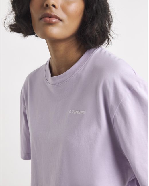Gym King Purple 365 Boyfriend T-Shirt