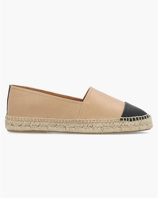 Daniel Footwear Natural Daniel Joey Leather Toe Cap Espadrilles