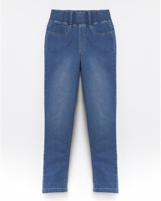 Simply Be Blue Slim Pull On Jeggings