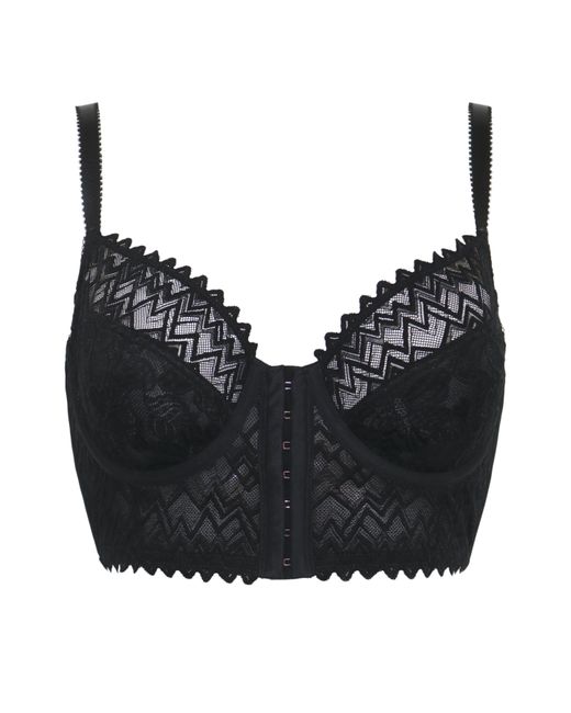 Pour Moi Black Pour Moi Mixology Longline Bra
