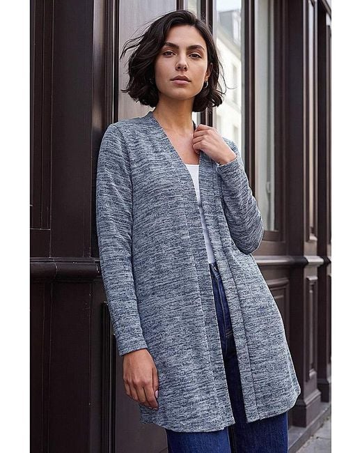 Roman Blue Roman Longline Knit Cardigan