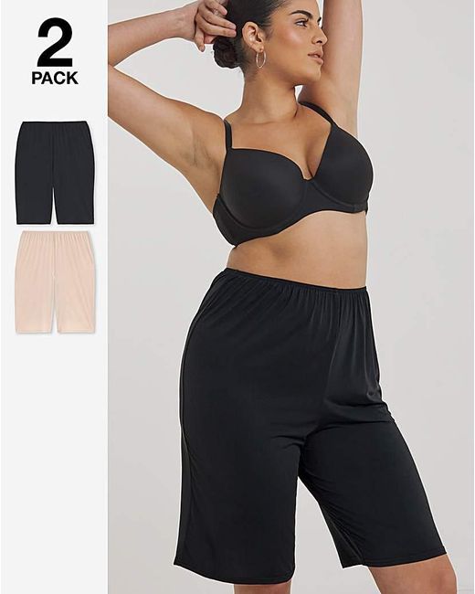 Pretty Secrets Black 2 Pack Culottes