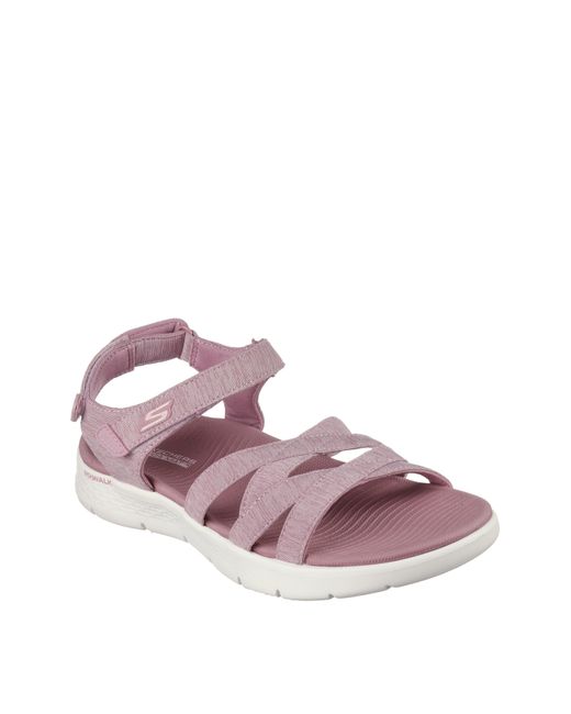 Skechers Pink Go Walk Flex Sandal