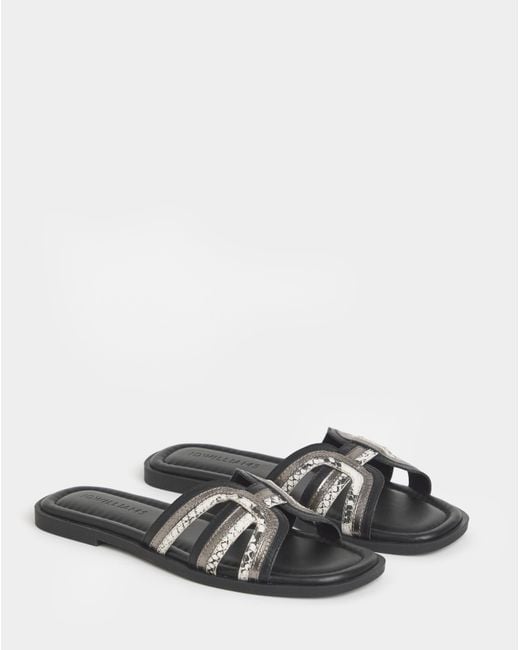 JD Williams Natural Woven Mule Sandals Wide