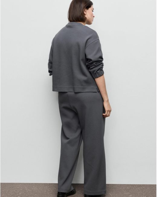 Mango Gray Elasticated Waist Trouser