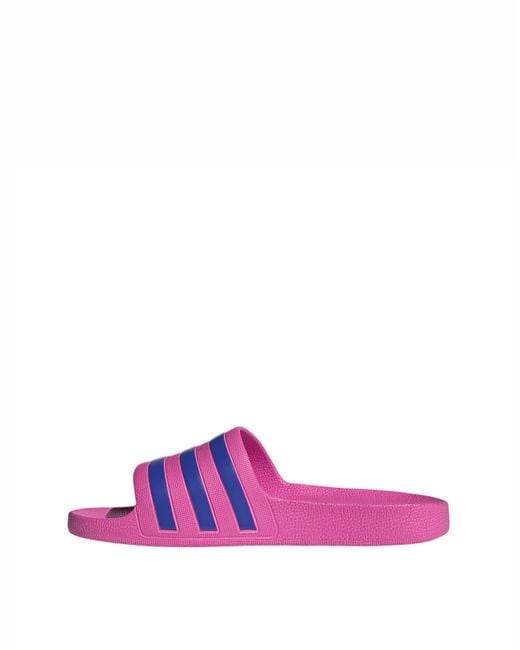 Adidas Purple Adilette Aqua Slides