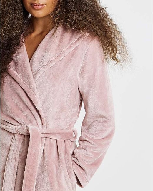 Pretty Secrets Pink Fleece Dressing Gown